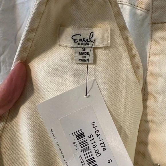 Easel Light Yellow Overalls - Picture 4 of 4